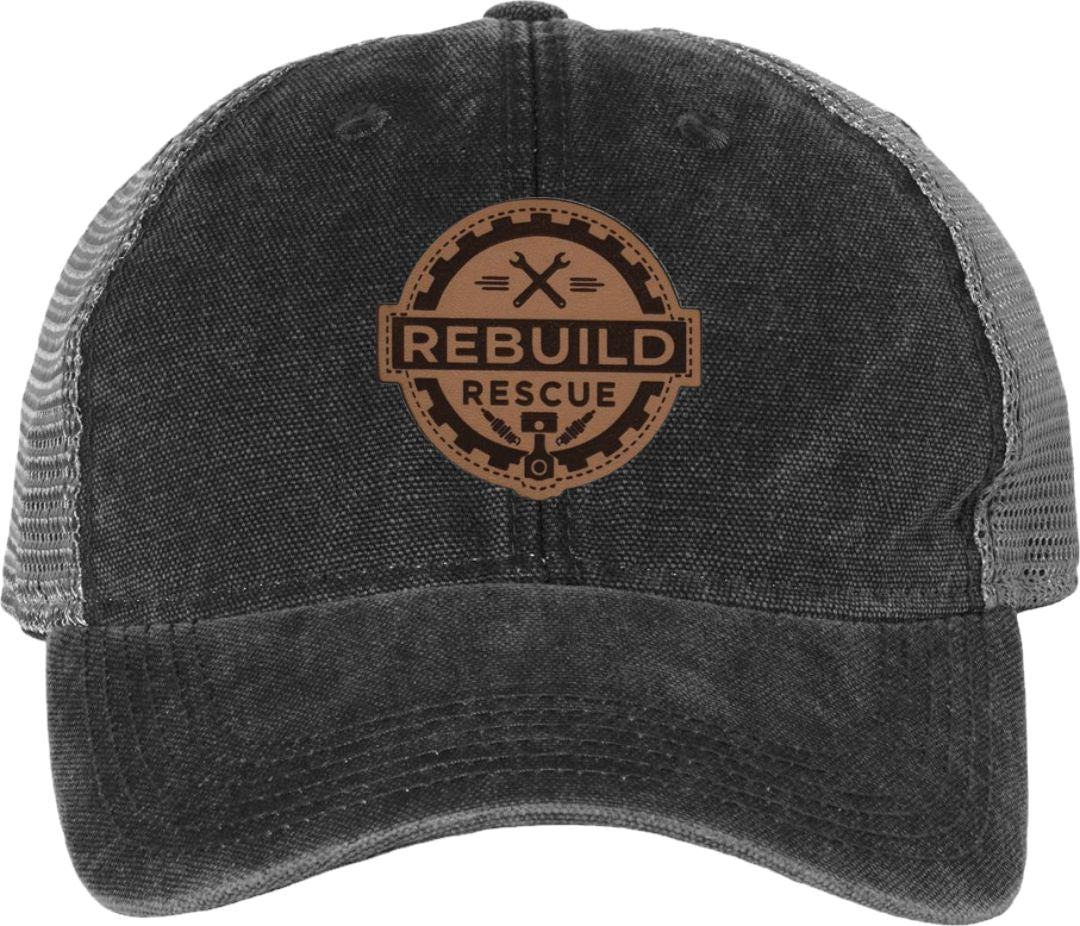 Rebuild Rescue Leather Patch Hat